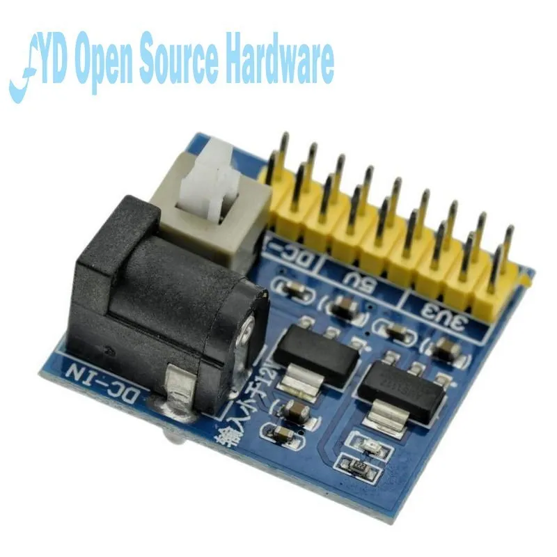 Step Down Buck Módulo de Alimentação para Arduino, Multi Saída de Conversão de Tensão, DC 12V a 3.3V, 5V, 12V