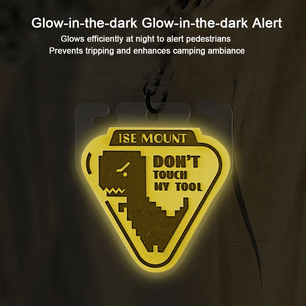 Outdoor Camp Tent String Rope Warning Lights Water Resistant Wind Rope Warning Light Riding Safety Signal Light