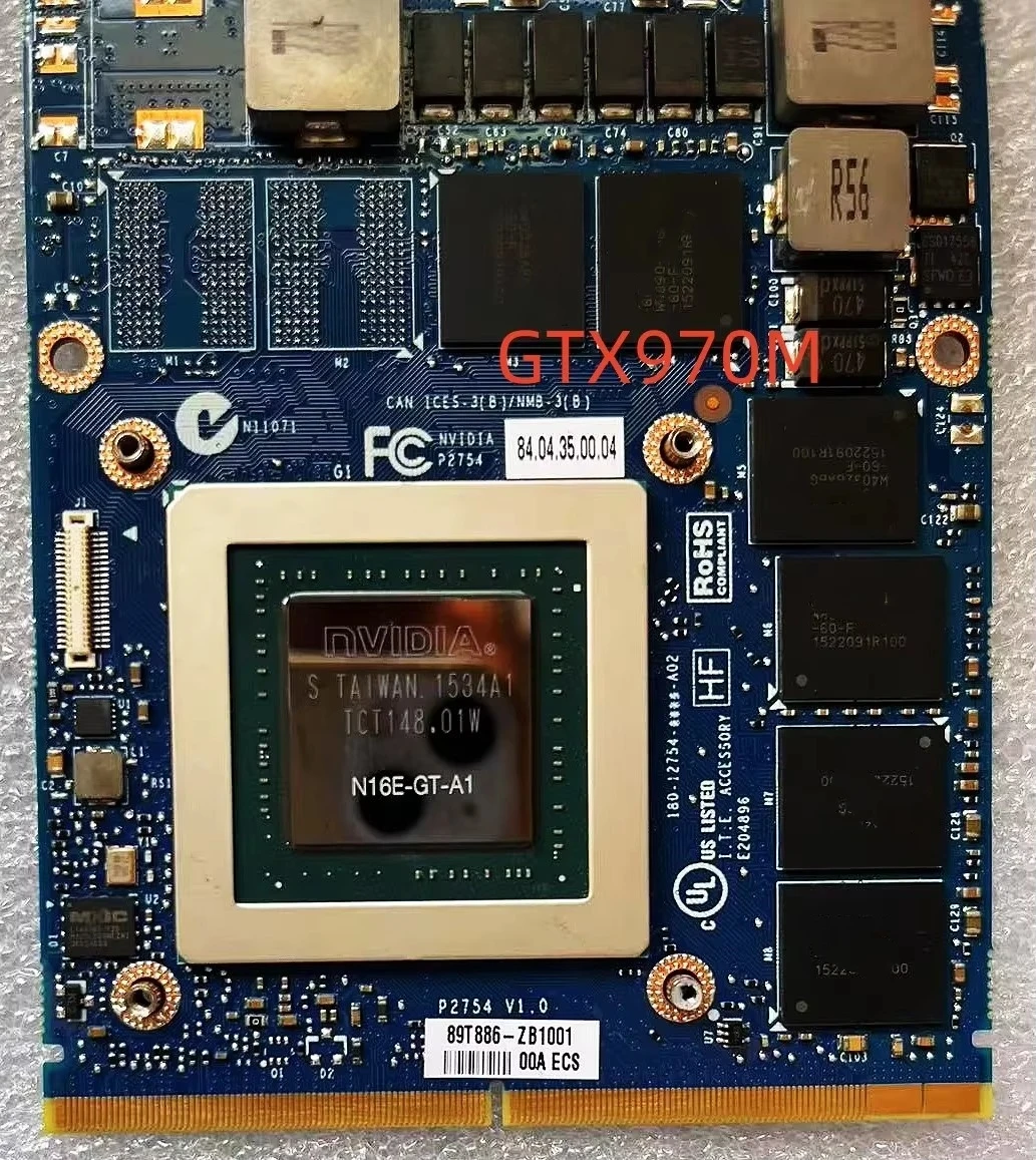 High Quality Gtx970M N16E-Gt-A1 Gtx970M 6Gb Mxm Graphics Card Laptop Video Graphics Card