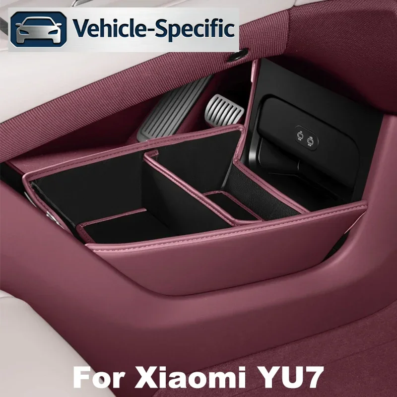 For Xiaomi YU7 2025 2026 Central Control Lower Storage Box Car Storage Finishing Box Car Storage Box Interior Accessories