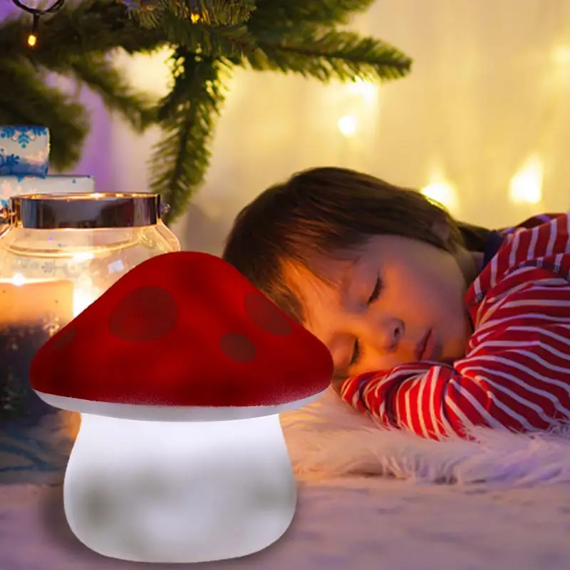 Small Mushroom Lamps Vintage Mushroom Night Lights For Stress Relief Durable And Energy-Saving Wake Up Lamp Led Night Light For