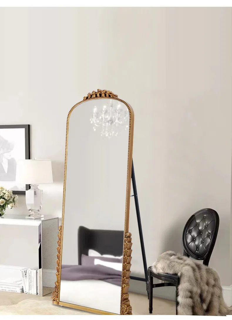 HT  dressing full body mirror floor-to-ceiling clothing store fitting mirror beauty large mirror