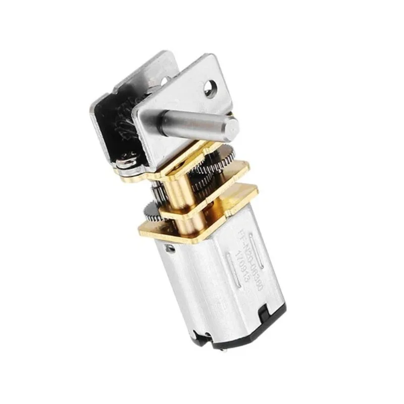 New GW12N20 worm gear reducer DC gear motor power-off self-locking DC6V12V