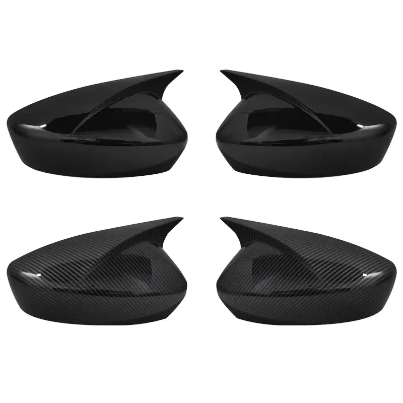 For Mazda 6 Atenza 2018-2023 3 Axela 2014-2018 Car Rearview Side Mirror Cover Wing Cap Exterior Door Case Trim Carbon Fiber Look