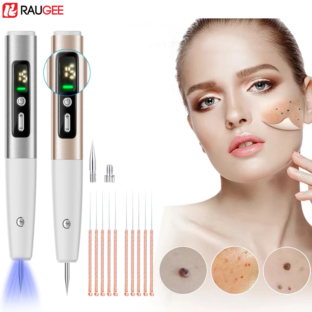 Skin Tag Remover Electric Skin Tag Removal Dark Spot Mole Remover Pen Freckle Wart Tattoo Nevus Black Spots Laser Plasma Pen