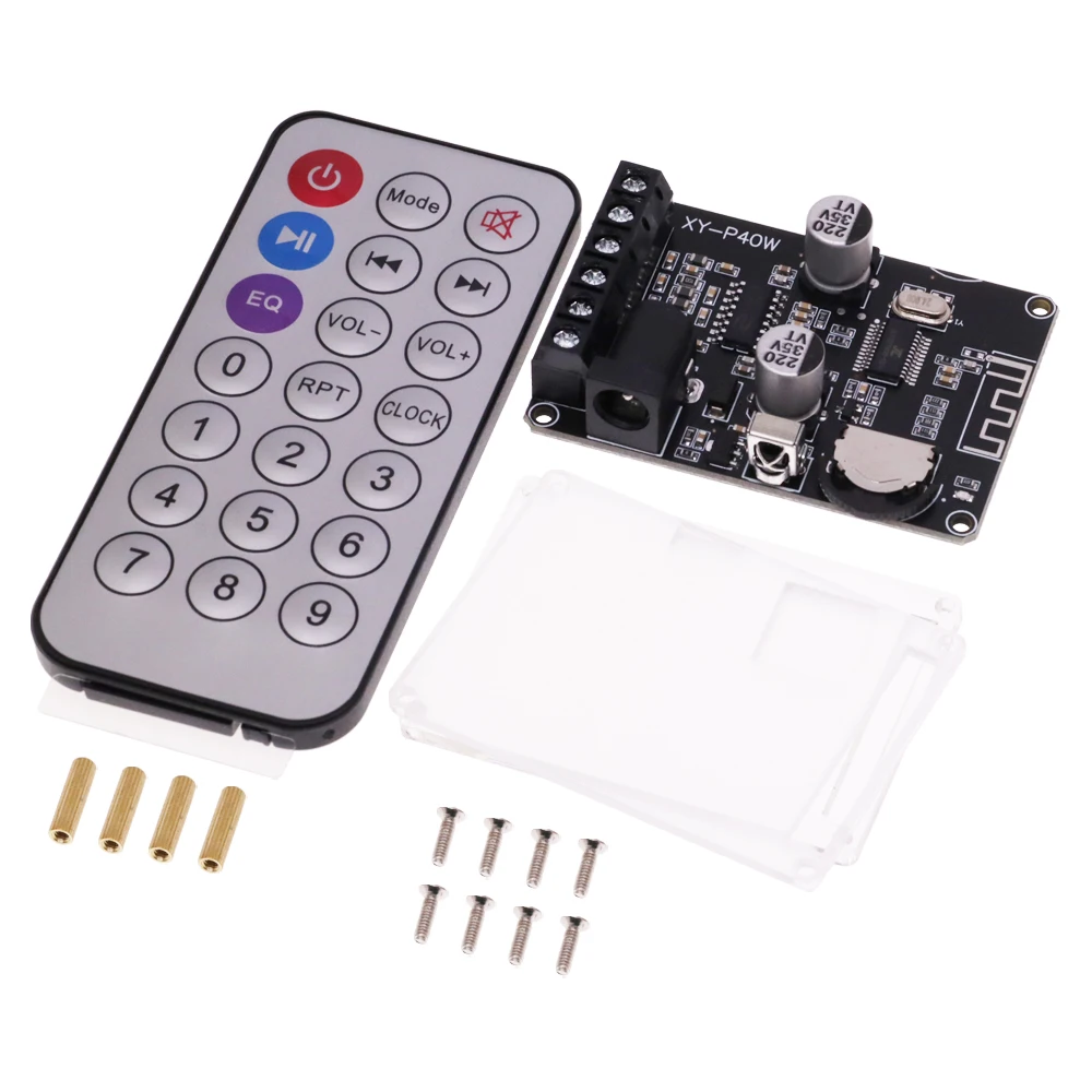 30w 40w stereo bluetooth empfänger leistungs verstärker dual-kanal platine 12v 24v high power digital modul für diy XY-P40W – Detail 4