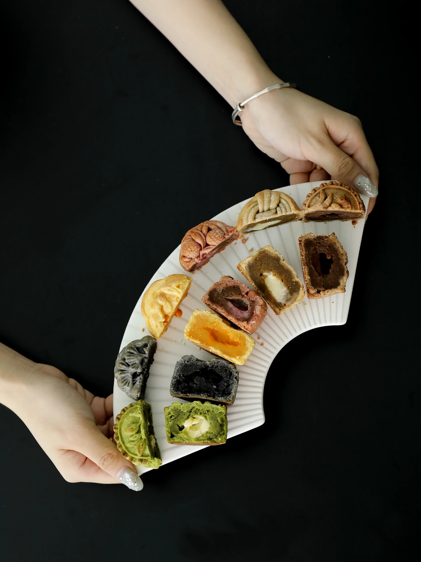 Ele Cerc Dert Plate Oval ape accesorios de fotografía bandeja para servir plato de pastel Retro Sle Dining occidental Diware