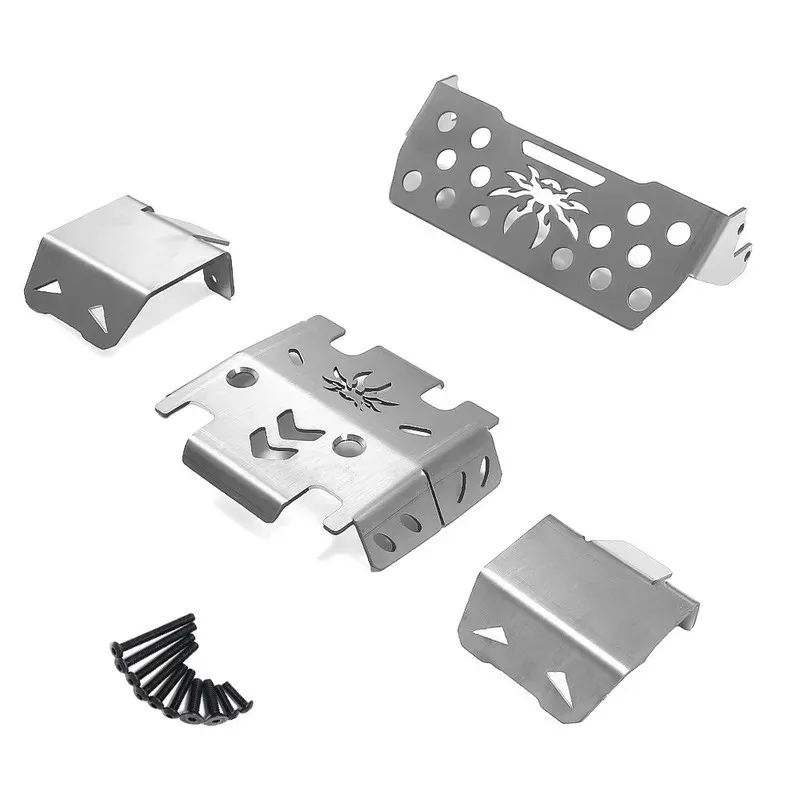 1/7 MK07 JK07 Stainless Steel Metal Bumper Chassis Armor Protection Skid Plate HD6100 Croboll RC Car Upgraded Parts