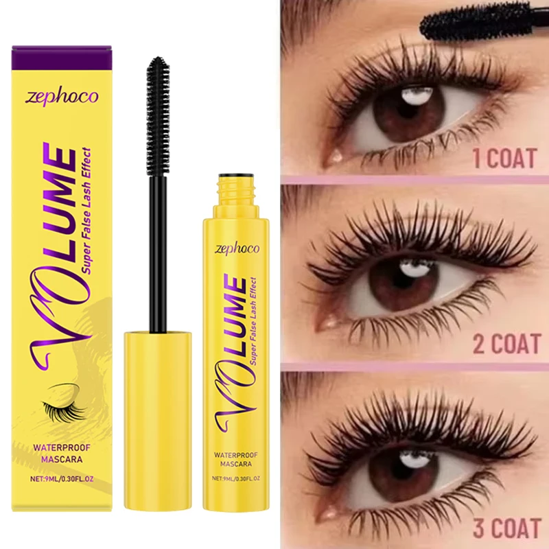 มาสคาร่ากันน้ําขนตายาวติดทนนาน Silky Lash Black Eyelashes Extension Make Up Beauty Eye เครื่องสําอางเกาหลี