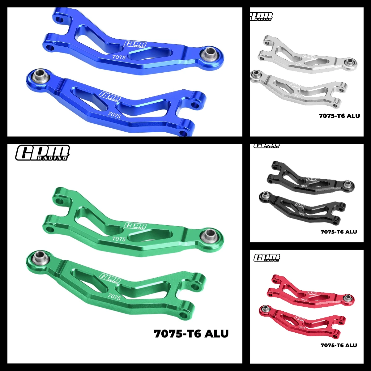 

GPM Alloy 7075 Front Upper Suspension Arms ARRMA 1/18 Granite Grom Typhon Grom RTR-ARA2106