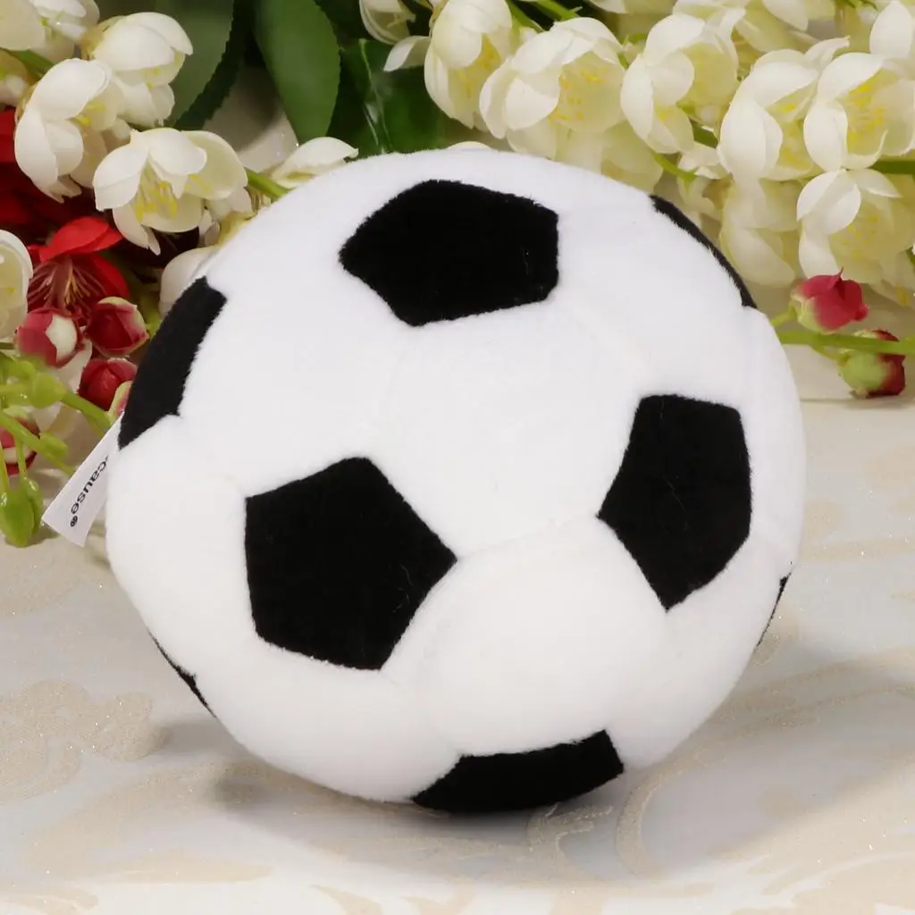 Soft Plush Ball Toy with Ring Bell Baby Developmental Sound Control Toy for Kids Indoor Play