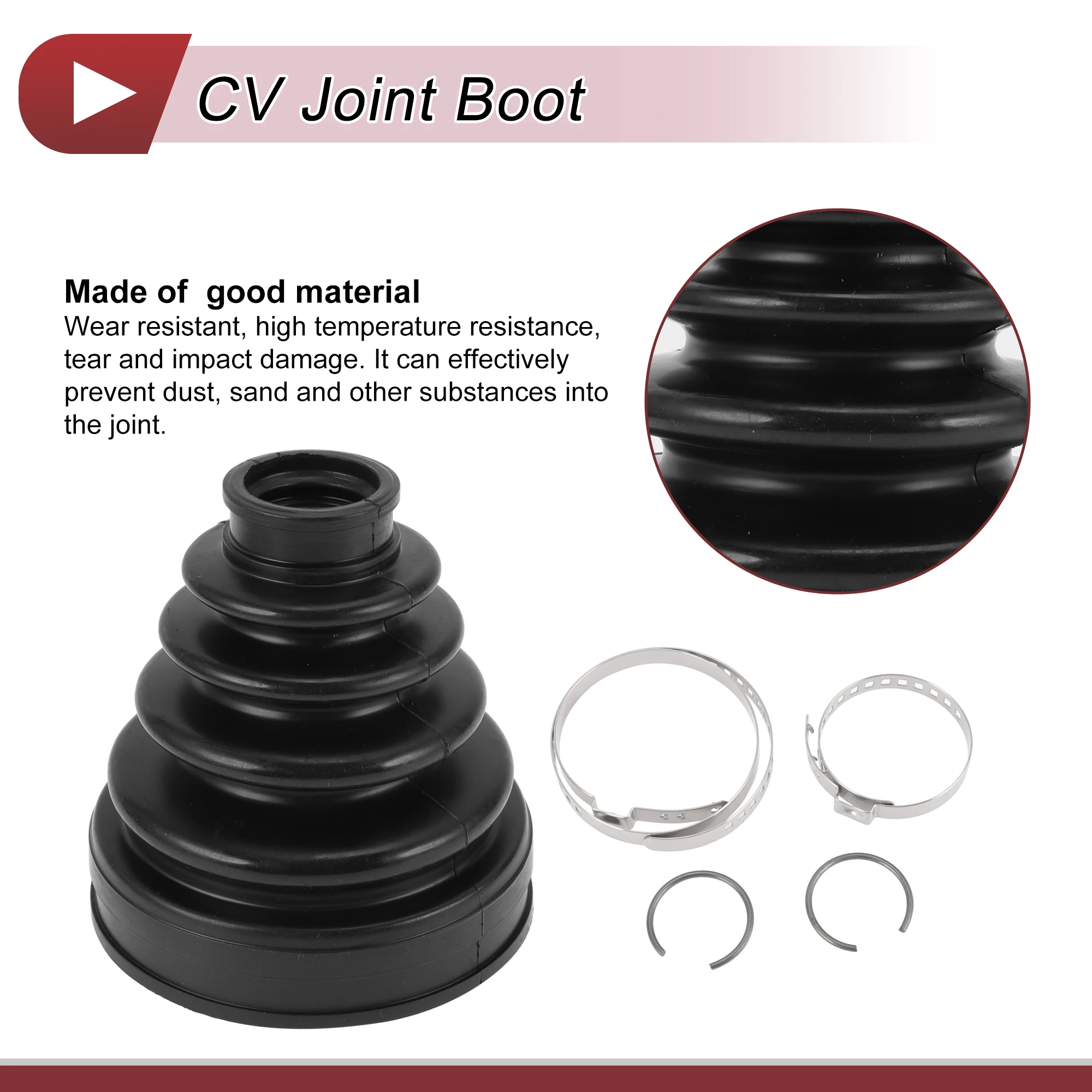 X Autohaux 1 مجموعة CV المشتركة التمهيد كيت لتويوتا هايلاندر 2008-2013 الداخلية سرعة ثابتة المشتركة التمهيد ث/المشابك رقم. 044370 W060 #5
