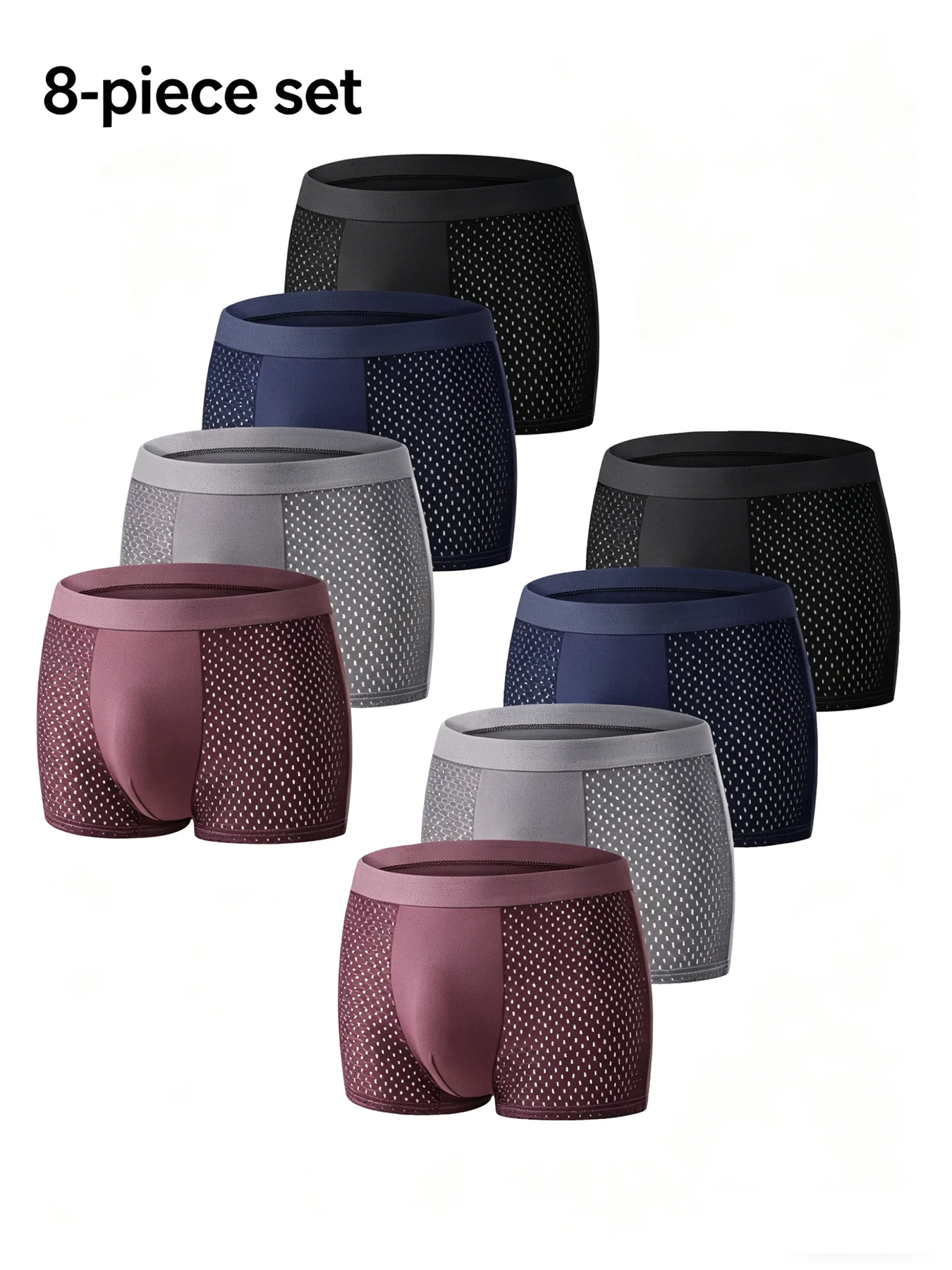 

Горячая новинка 2026: Мужские сетчатые трусы-боксеры, дышащие, быстросохнущие, больших размеров, комфортные, мягкие, для лета