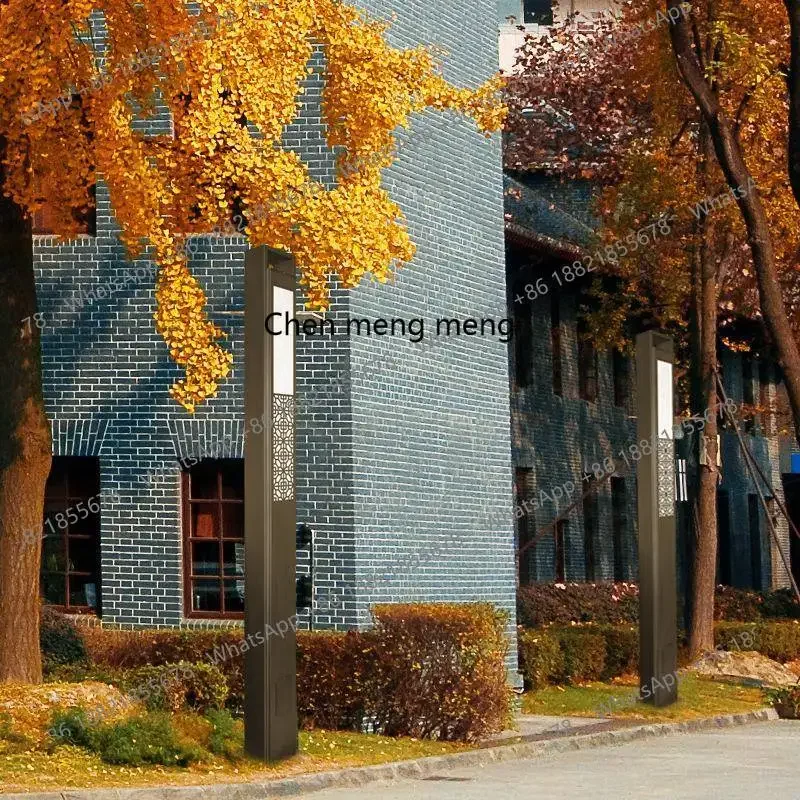 X188 New Chinese LED outdoor waterproof square road landscape light lighting square column garden light