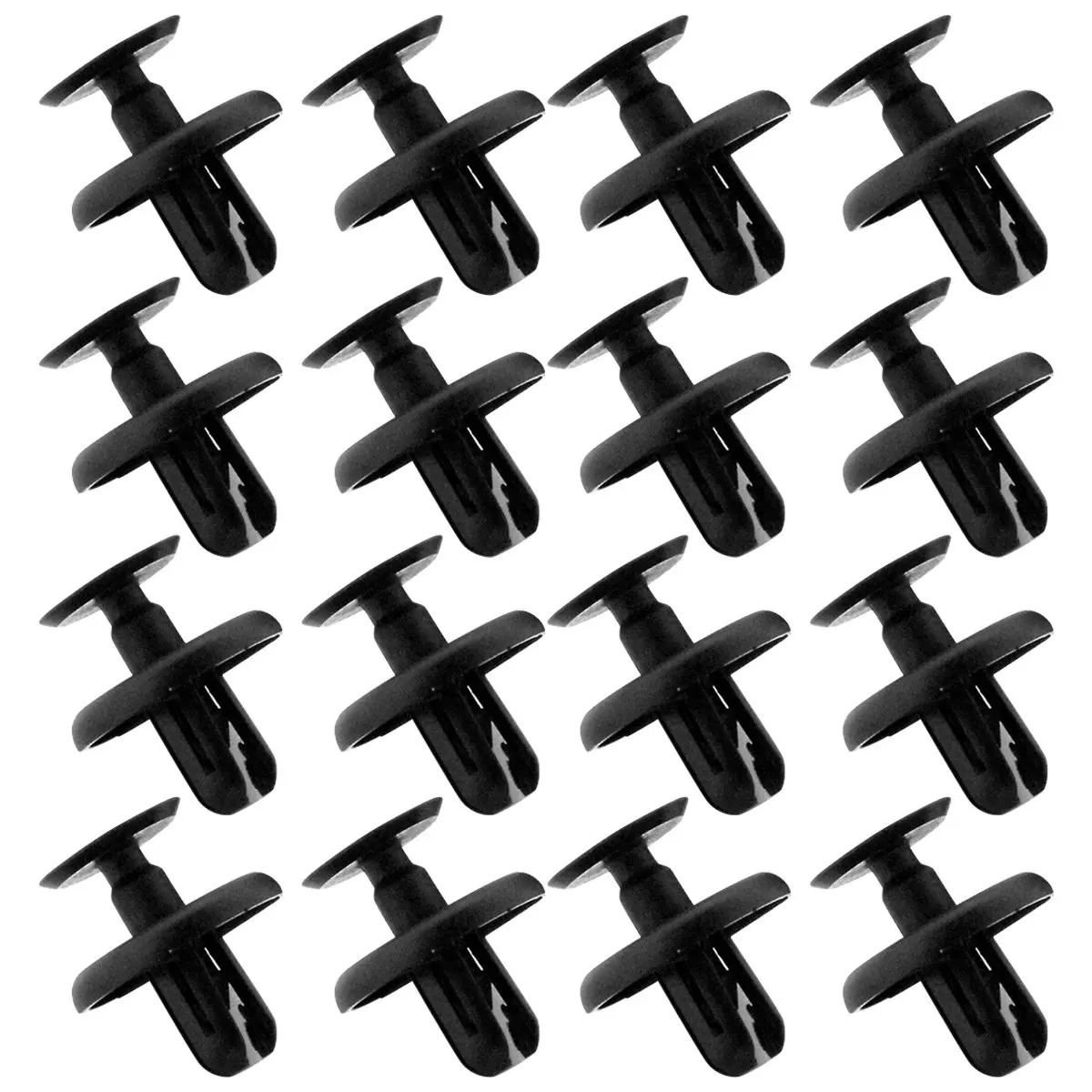 20pcs Heavy-Duty Car Bumper Push Clips Plastic Fasteners for Auto Trim Installation on Fender Door Skirt
