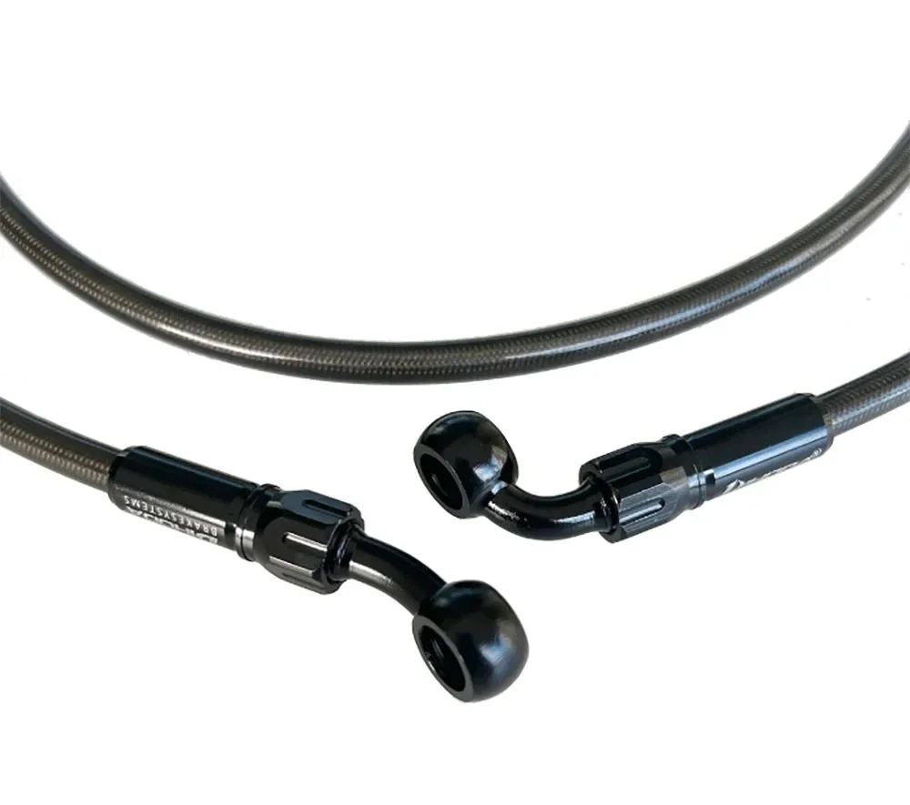 AN3 0-28-45-90 Derajat 30-500Cm Saluran Rem Sepeda Motor Diperkuat Selang Minyak Tabung Radiator Kopling Pipa Hidrolik