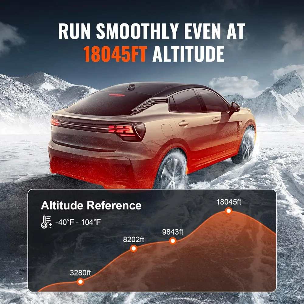 سخان ركن محرك الديزل VEVOR 8KW مع تعويض الارتفاع التلقائي، ونظام تسخين الهواء المتوافق مع البلوتوث #4