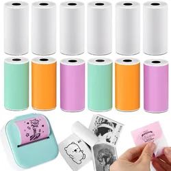 Self-Adhesive Multicolor Thermal Paper 53*28mm Printer Paper For Phomemo T02/M02 Printer Notes Maker Gift, Photos, Journal, Work