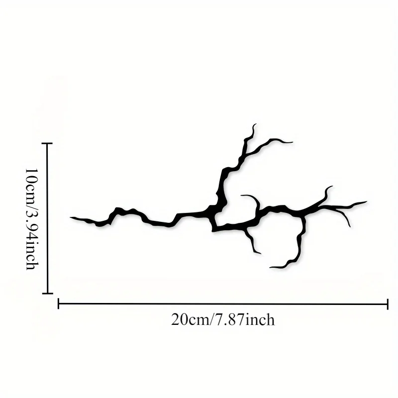 1PC Lightning Crack Motorcycle Stickers Waterproof for Motorbike Front Fairing Racing Helmet Scooter Self-adhesive Vinyl Decals