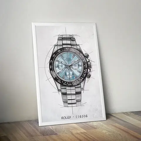 Marque montre ligne salle salon toile peinture mur Art décor à la maison