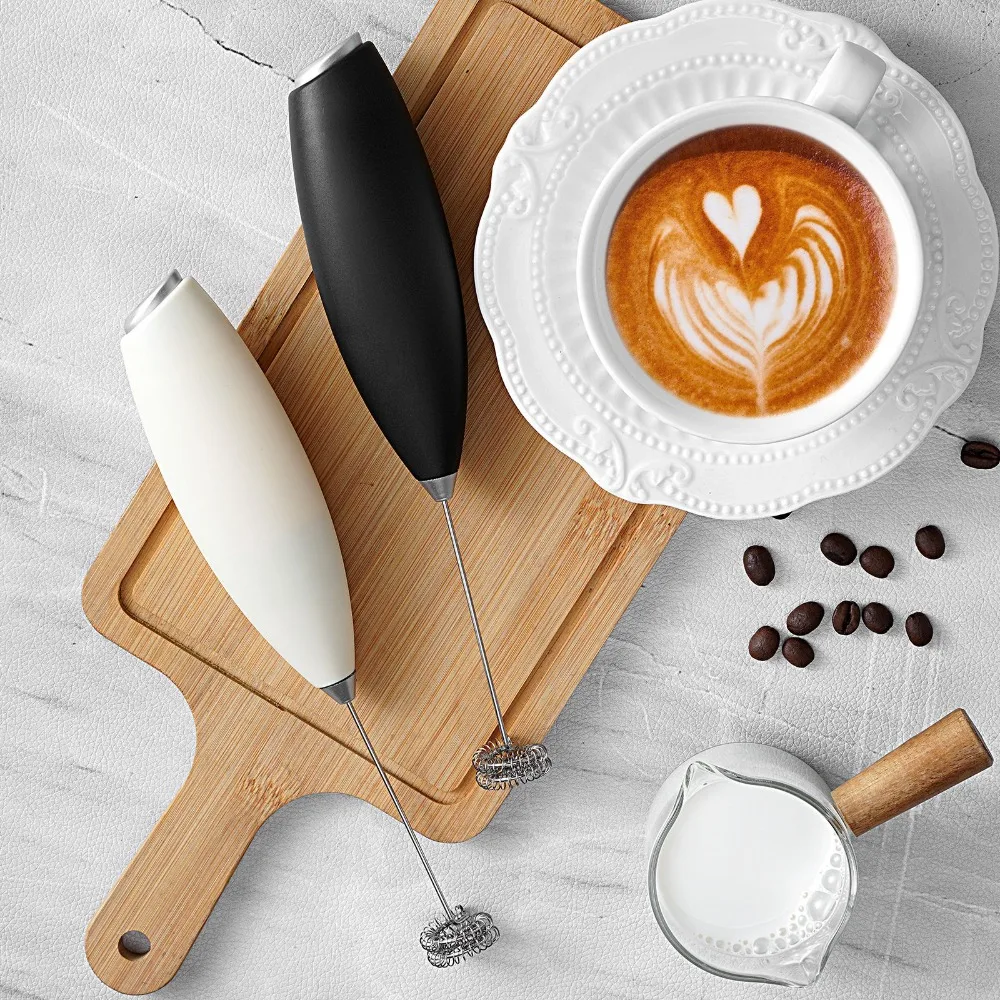 New Electric Egg Beater ABS Handheld Wireless Goat Milk Coffee Mixer Electric Milk Frother Kitchen Tools Batteries Not Included