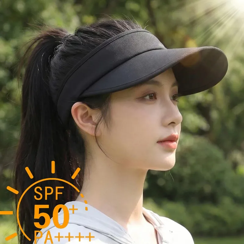 Sunscreen Hats for Men and Women in Summer 2026 New UV Resistant Sun Hats for Cycling Empty Top Sun Hats