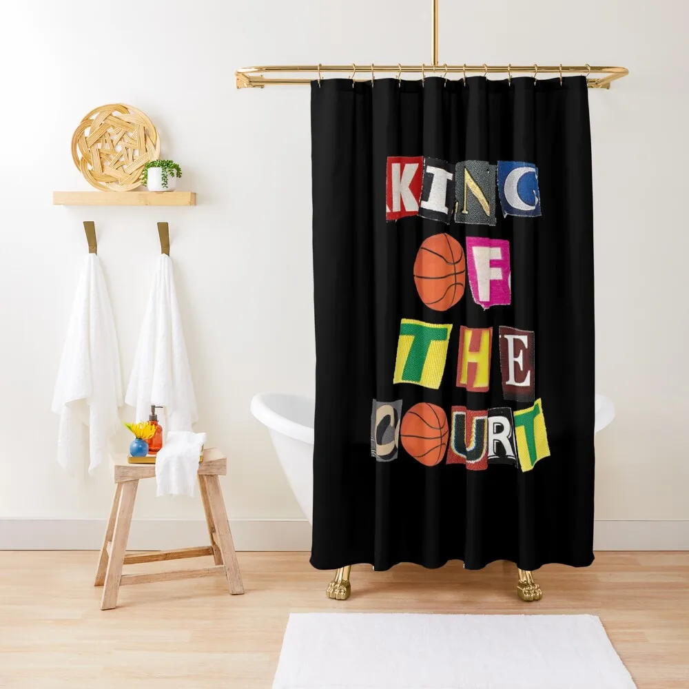 

KING OF THE COURT Shower Curtain Waterproof Shower Bathtub Cover Funny Shower Curtain