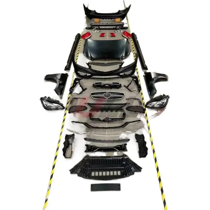 

Body kit for E class W212 09-15 modified to E63 style include front and rear bumper assembly with grille