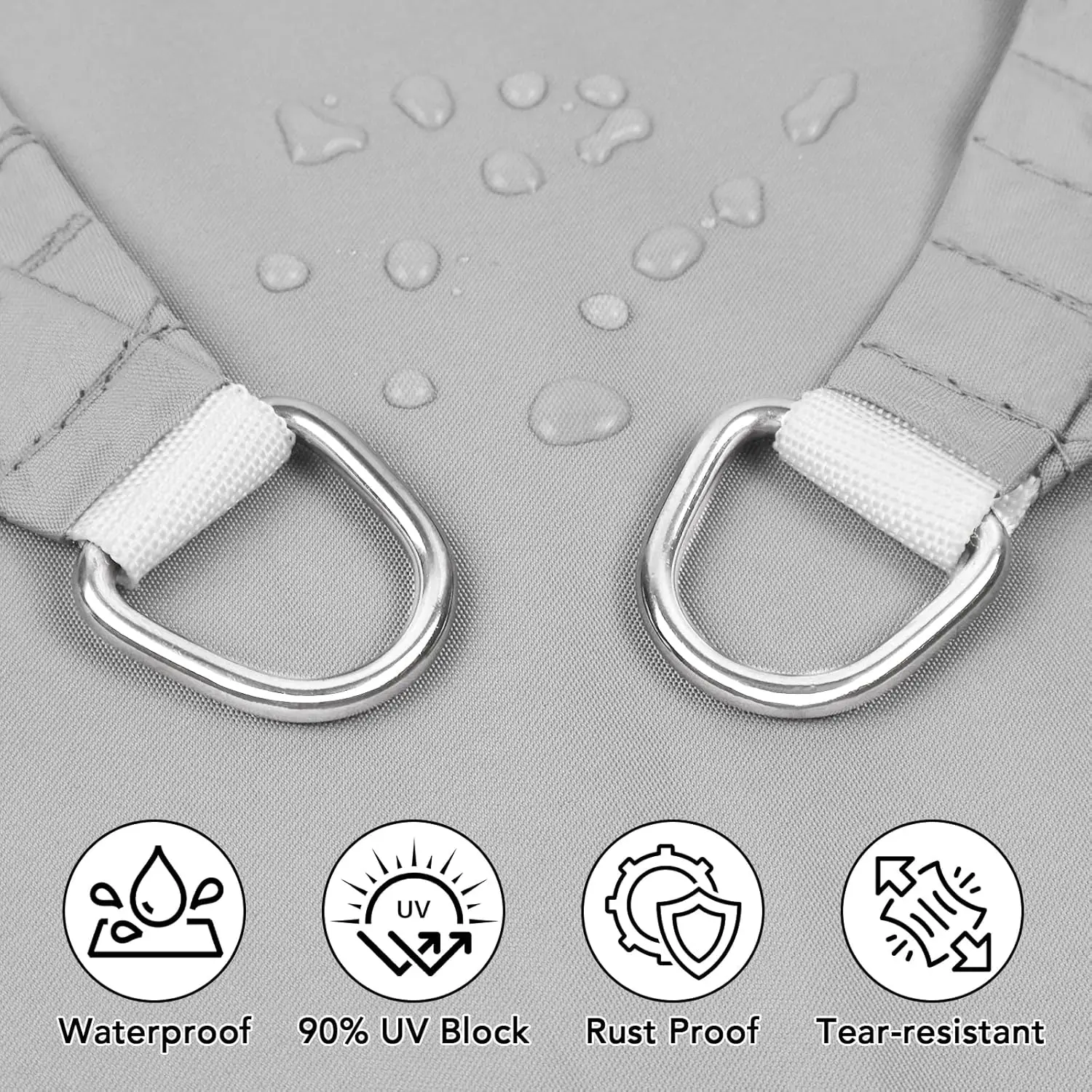 Waterproof Oxford Cloth Sunshade Sail Outdoor Canopy UV Block Sunshade Canopy Sunshade Cloth Garden Courtyard Lawn Campsite