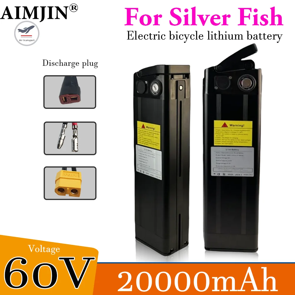 

60V 20Ah Bicycle Lithium Battery For Silver Fish Electric Bicycle Battery For Folding Electric Bicycle