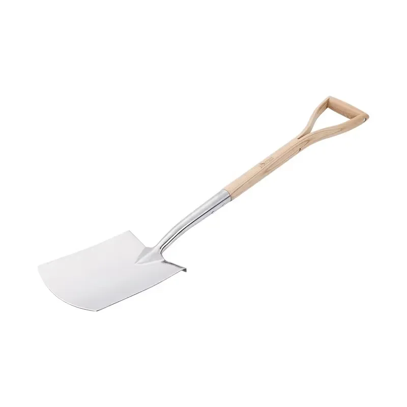for High Quality Wooden Handle Metal Garden Shovel Stainless Steel Spades for Farming Digging Tools