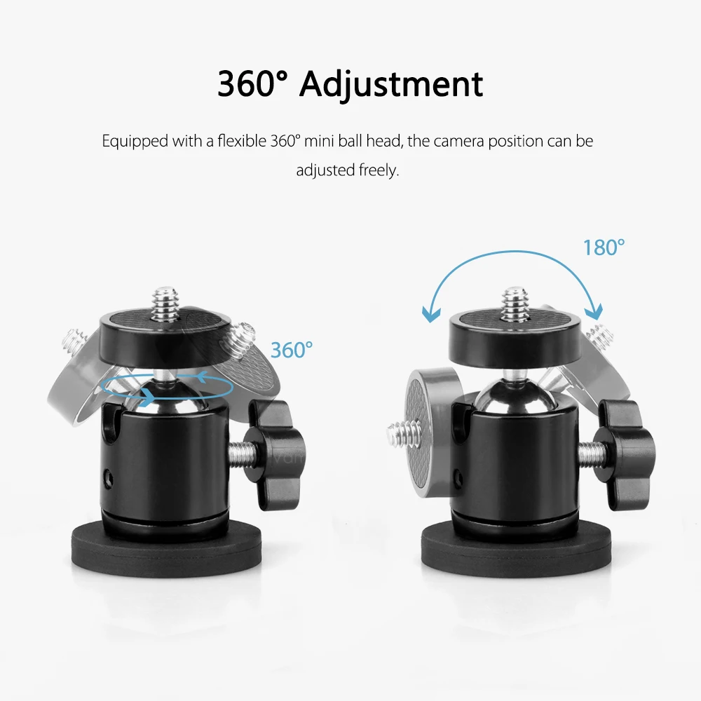 Vamson Magnetic Camera Mount for GoPro Hero 10 9 8 Insta360 DJI Osmo Action Camera Magnetic Swivel Mount for GoPro Accessories
