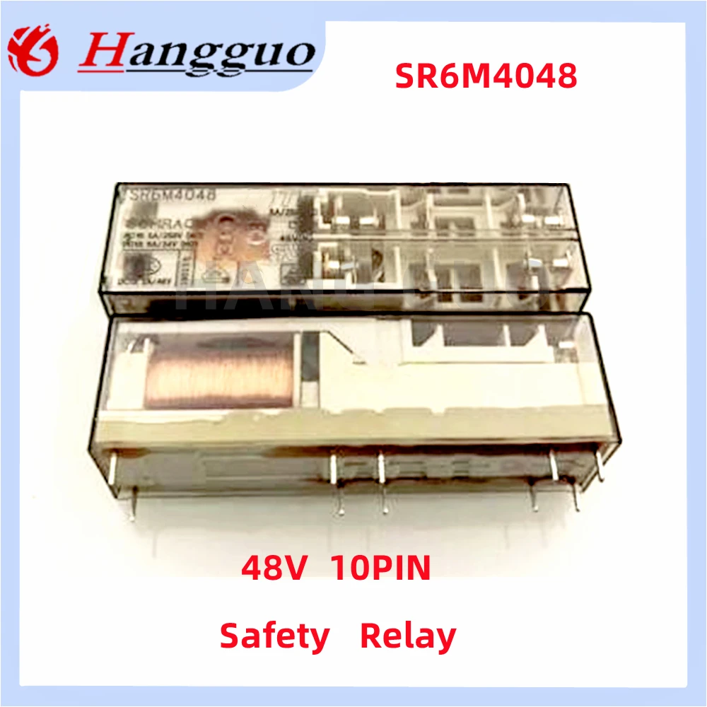 Original Relay SR6M4048 48VDC 10PIN safety Relay