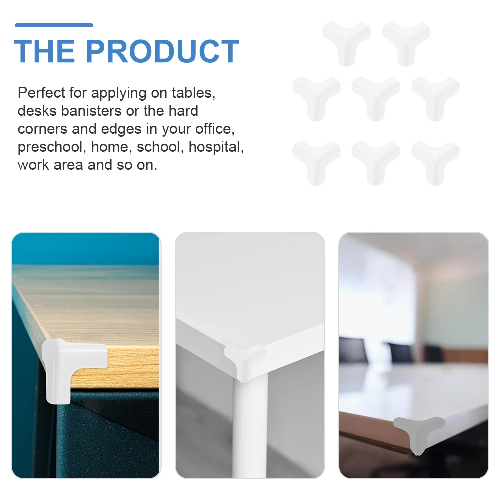 

8Pcs Transparent Corner Protectors Durable Safety Bumper Guards for Home Desk Table Furniture Edges Covers Bumper Guards