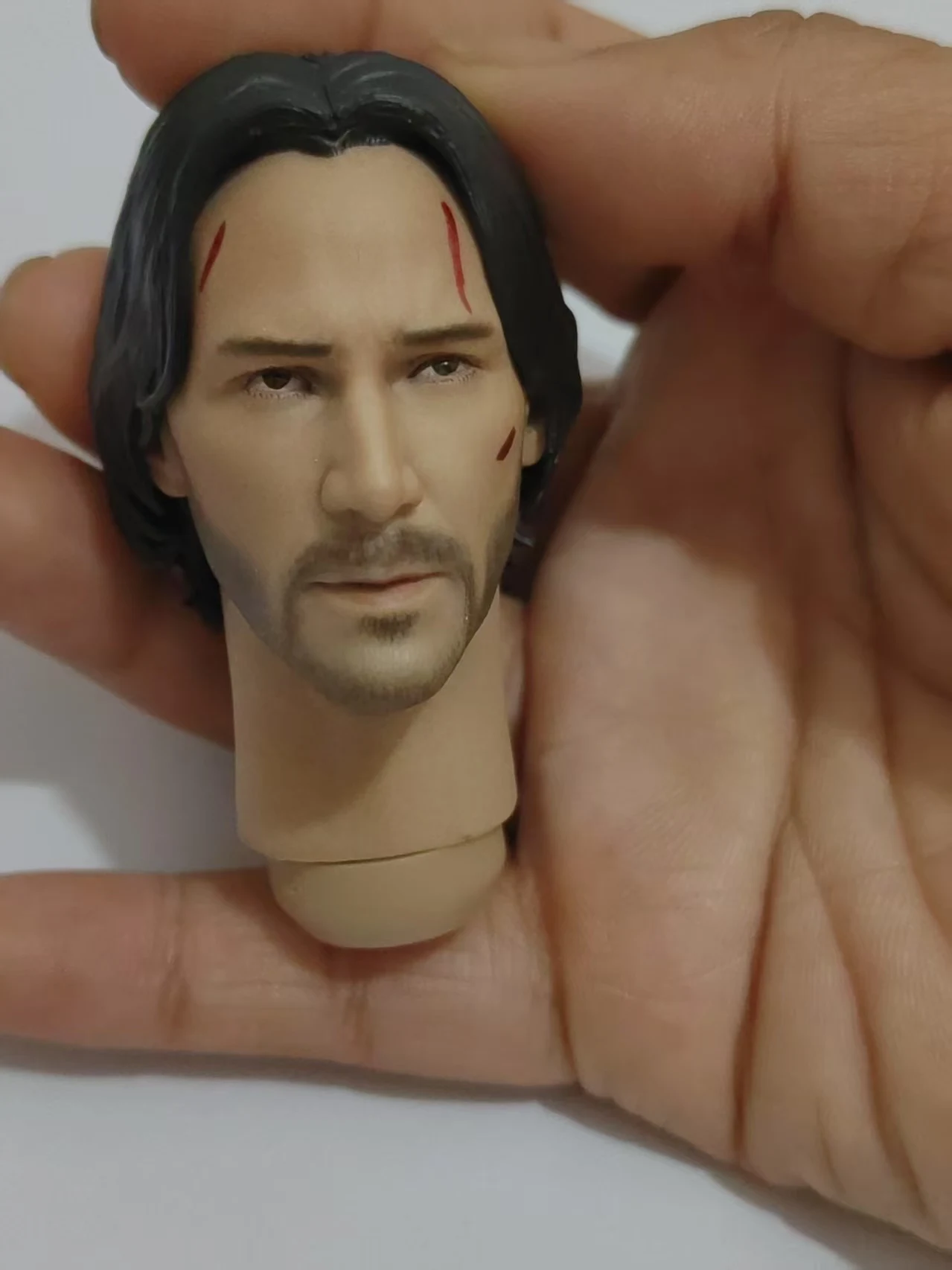 

Killer 1/6 Head Sculpture Carving Male Soldier painted /unpainted Battle Damage /Normal Ver Fit 12'' Action Figure