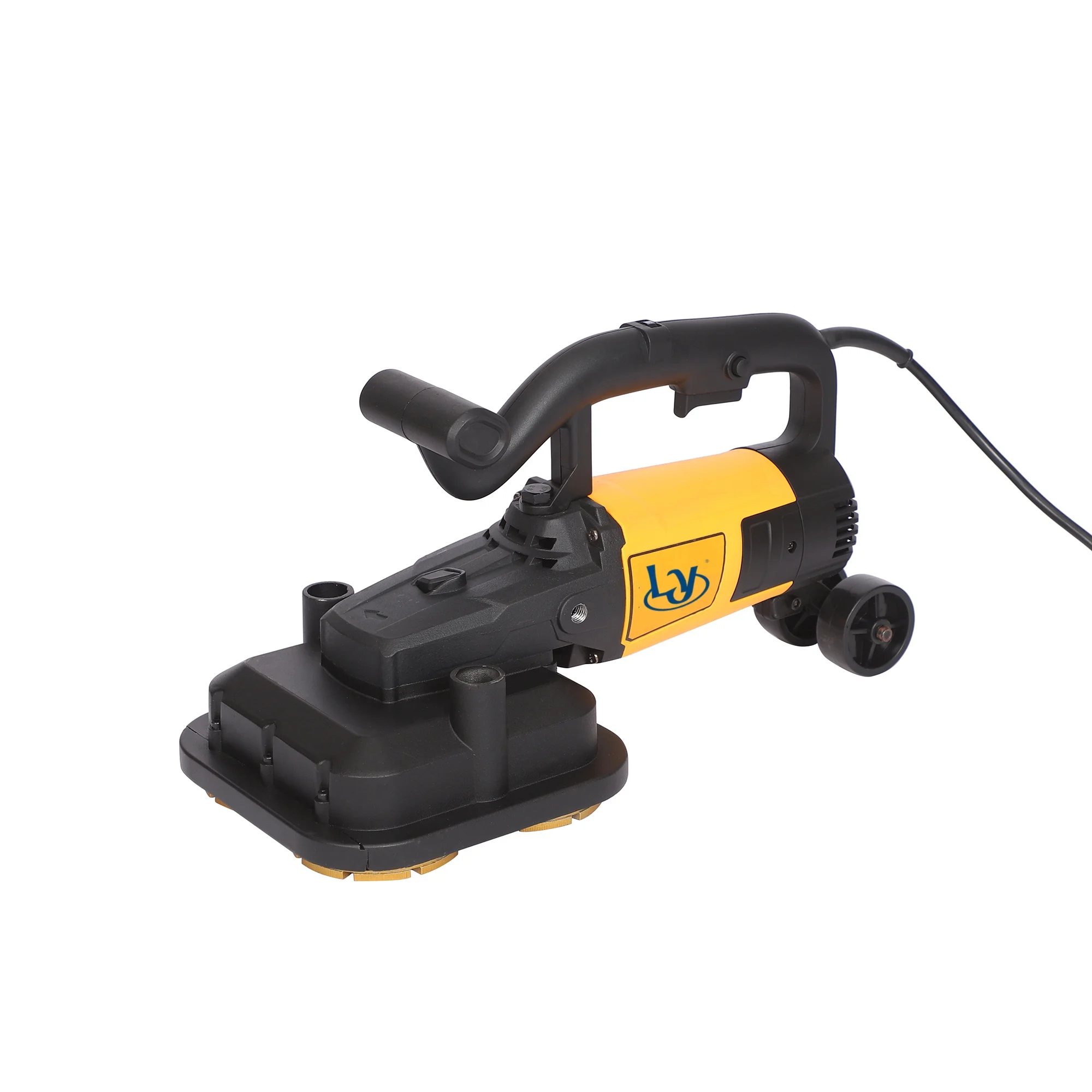 Handheld Four-Round Coarse Grinder Wall Planing Feature Plastering Polishing Machine for Cement Floor Wall Putty Concrete Motor