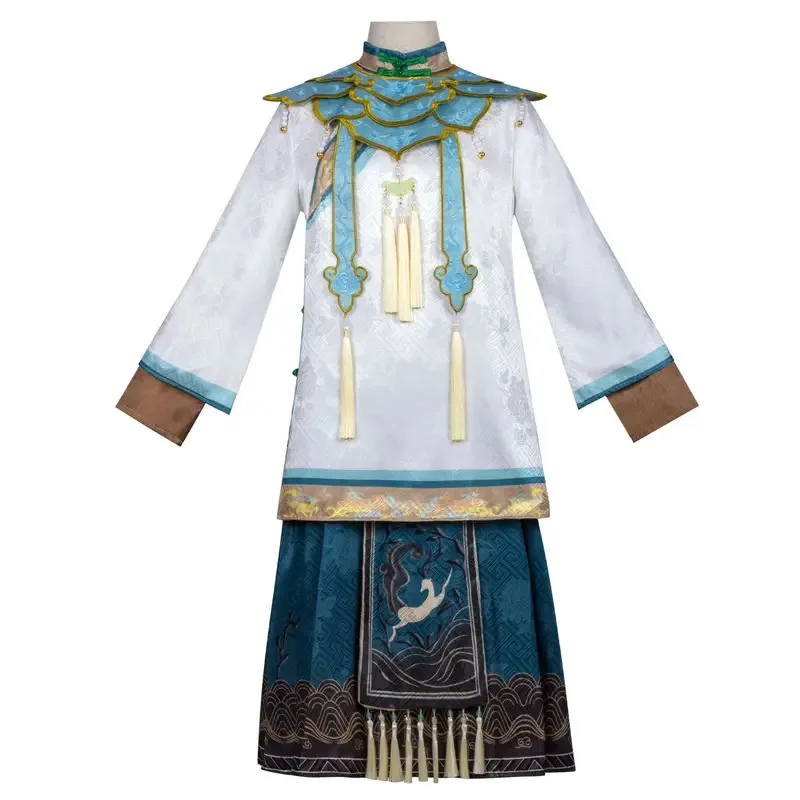 2025 yiyi Identity V antiguo comerciante Bai Zesu paraguas alma Cosplay disfraz Halloween carnaval ropa de Navidad para