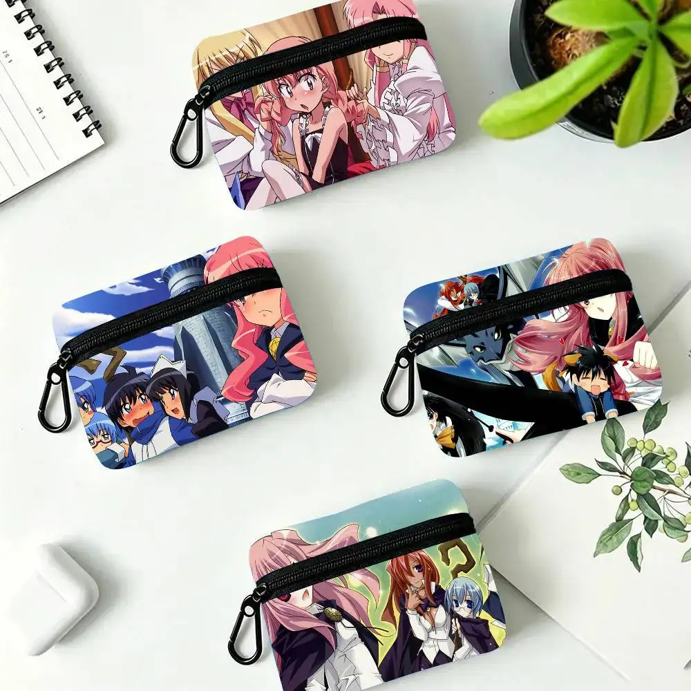 The Familiar Of Z-Zero Anime Oxford Fabric Wallet With Zipper Hanging Multifunctional Bag For Credit Cards Keys Coins