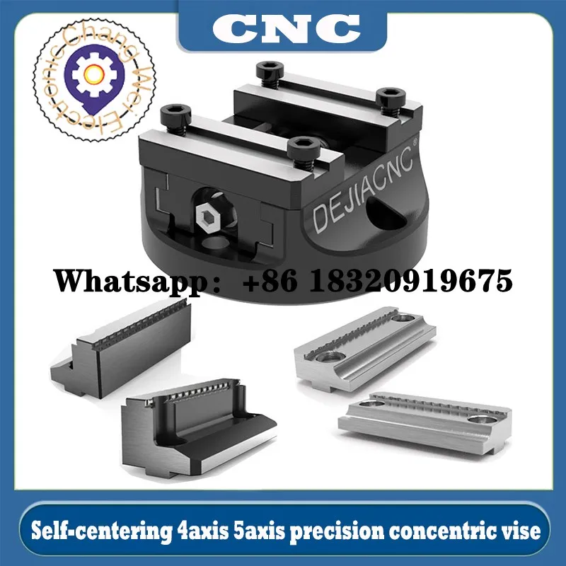 new-cnc-self-centering-4-axis-5-axis-precision-concentric-vise-fixture-replaceable-soft-jaw-five-axis-special-vise-cyclmotion