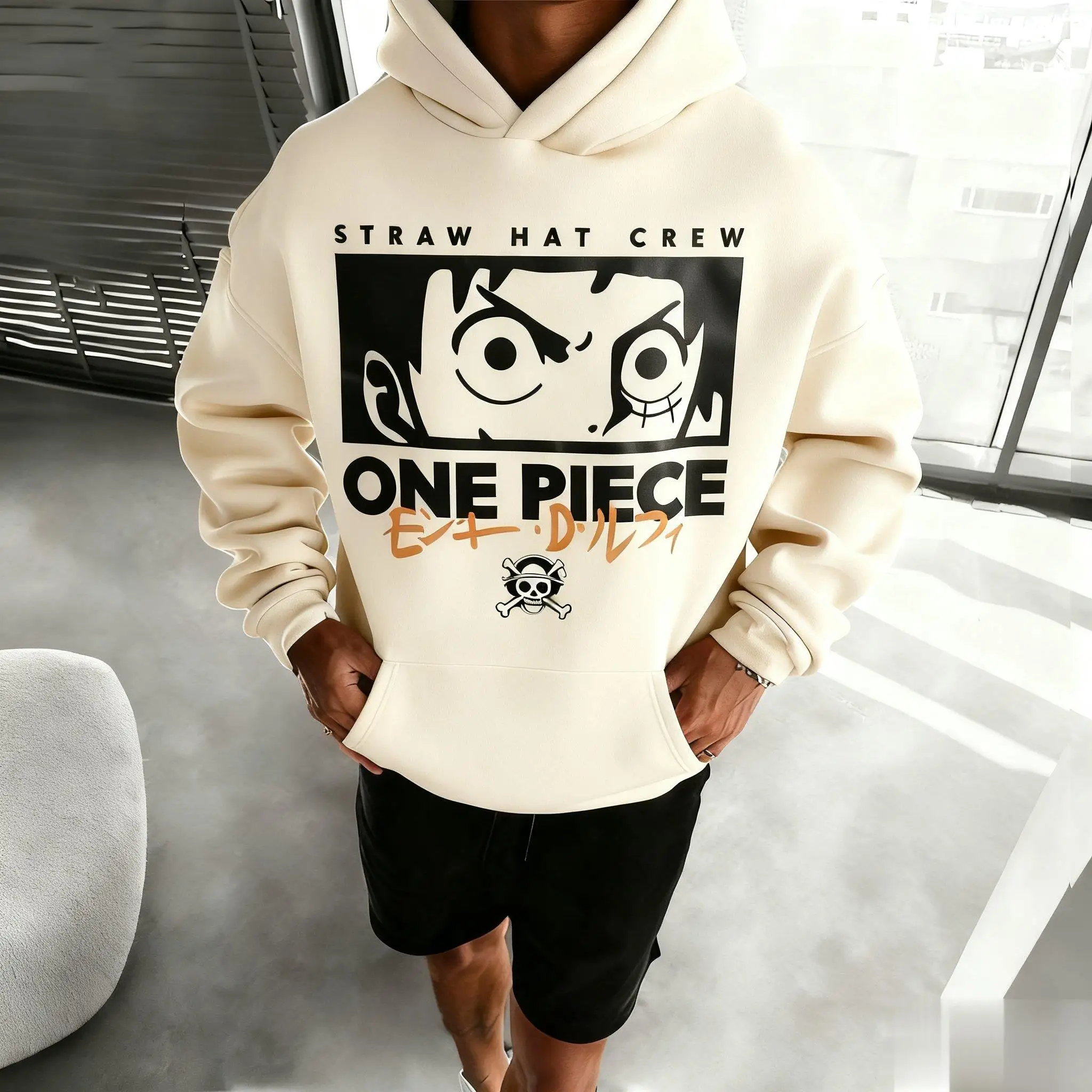 Een Stuk Luffy Hoodie Mannen Vrouwen Nieuwe Herfst Winter Trend Anime Print Sweatshirt Unisex Casual Streetwear Cosplay Trui Jas