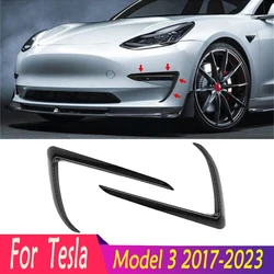 Cappe per lampade per Tesla 2017-2023 modello 3 copertura per fendinebbia anteriore accessori per Spoiler per sopracciglia copertura per fendinebbia anteriore Trim