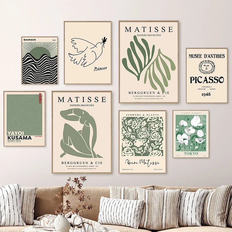 2026 Henri Matisse Picasso Posters Prints Flower Market Wall Art Abstract Canvas Painting Nordic Picture For Living Room Home D
