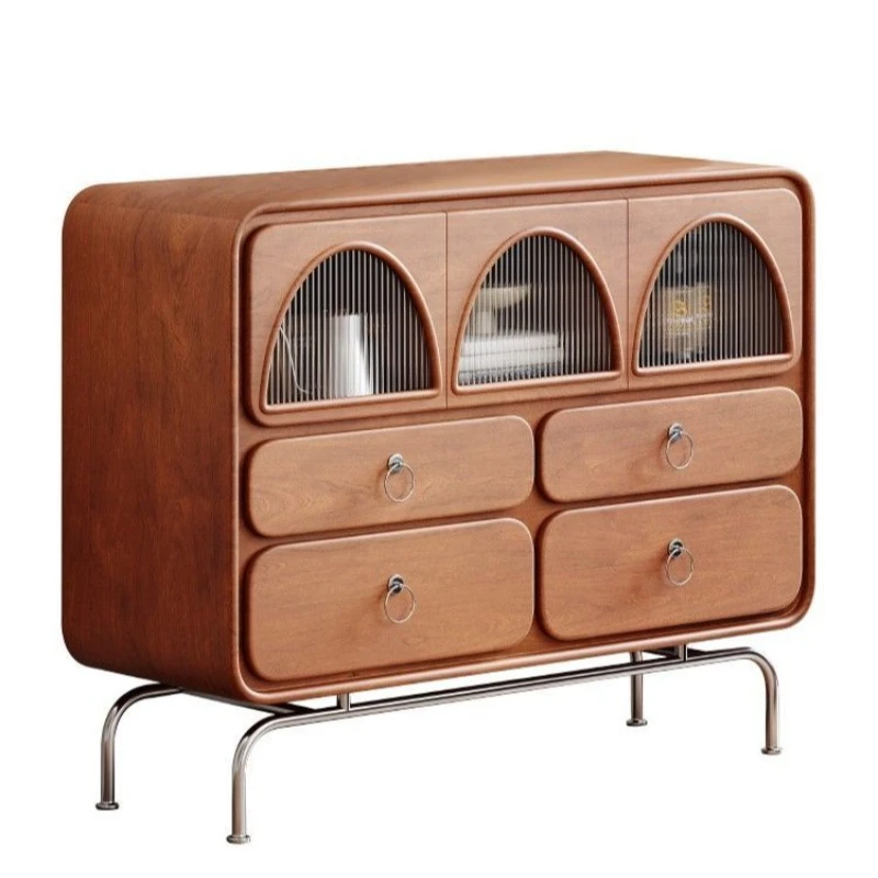 

Solid wood storage Living room side Bedroom bedside Locker Medieval chest