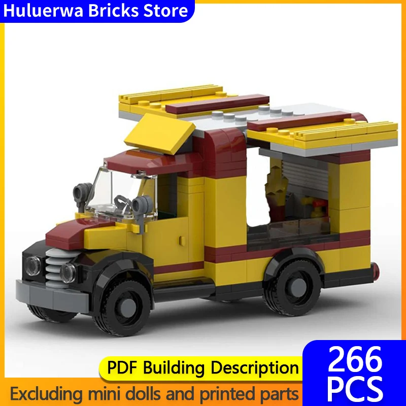

Speed Hypercar Model MOC Building Bricks Pizza Food Truck Modular Technology Gifts Holiday Assemble Children Toys Suit