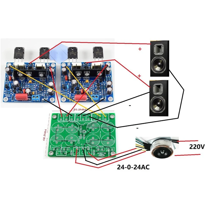 Papan Amplifier Audio MX50 SE, papan penguat Audio daya tinggi multifungsi saluran ganda dua papan penggantian modul Amplifier