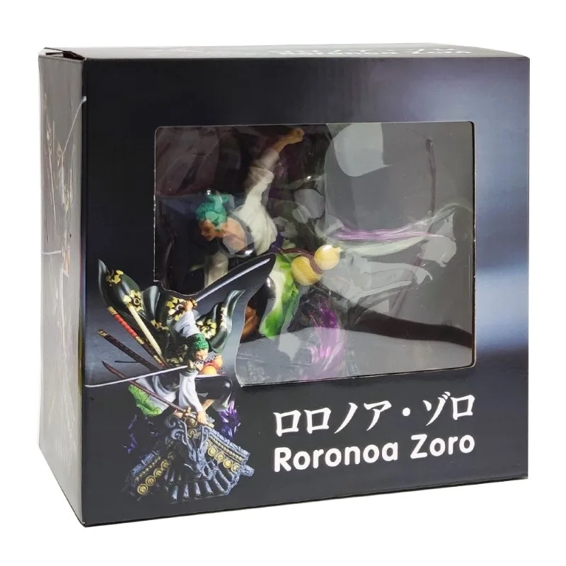 Uma peça roronoa zoro figuras anime wano country arco zoro modelo ornamento legal colecionáveis decorações de mesa presentes de aniversário