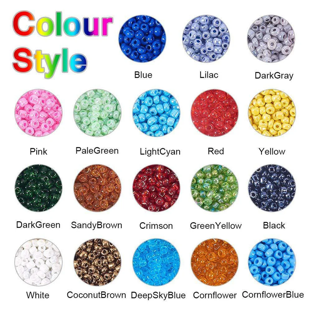 

Glass Beads 3Mm Smooth Polished DIY Craft Supplies for Jewelry Making Bracelets Necklaces Decorations Assorted Colors