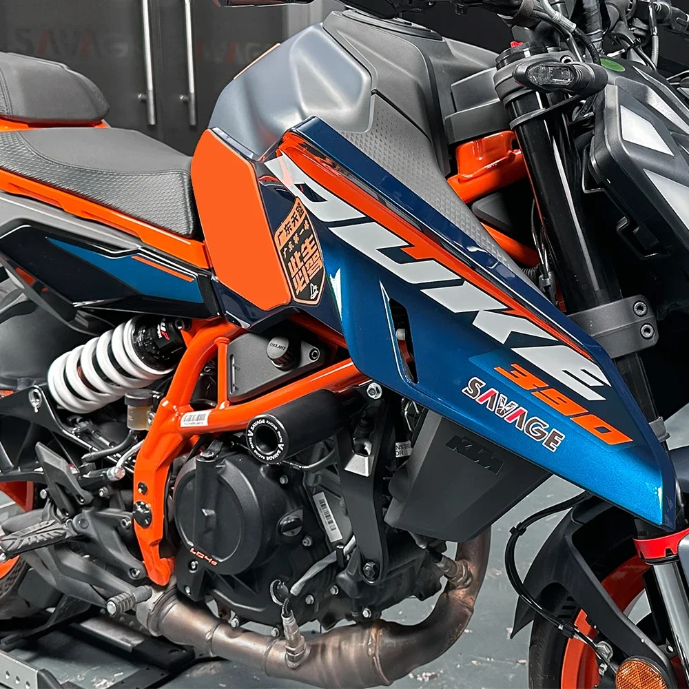 New For DUKE 390 250 125 Duke Frame Fairing Guard Crash Slider Rear Front Wheel Axle Slider Swingarm Protector Duke390 2024 2025