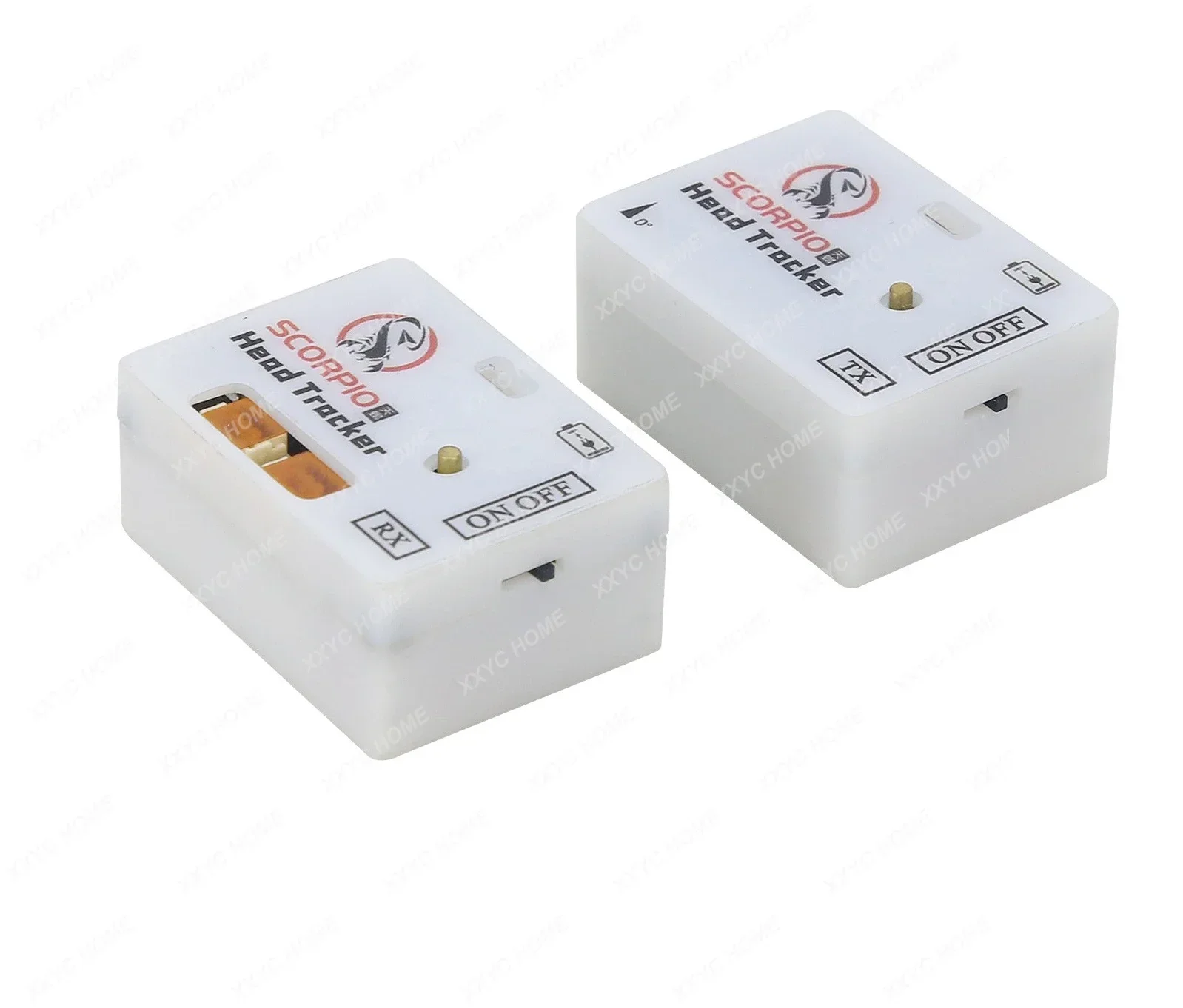 2.4G Wireless FPV Head Tracker TX+RX Modules with 2-axis FPV Drone Gimbal Bracket + 2PCS Metal Gear Servos