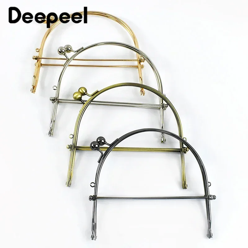 Deepeel 15cm U 자형 금속 지갑 키스 걸쇠 가방 잠금 프레임 지갑 핸들 수제 가방 브래킷, DIY 바느질 하드웨어 액세서리